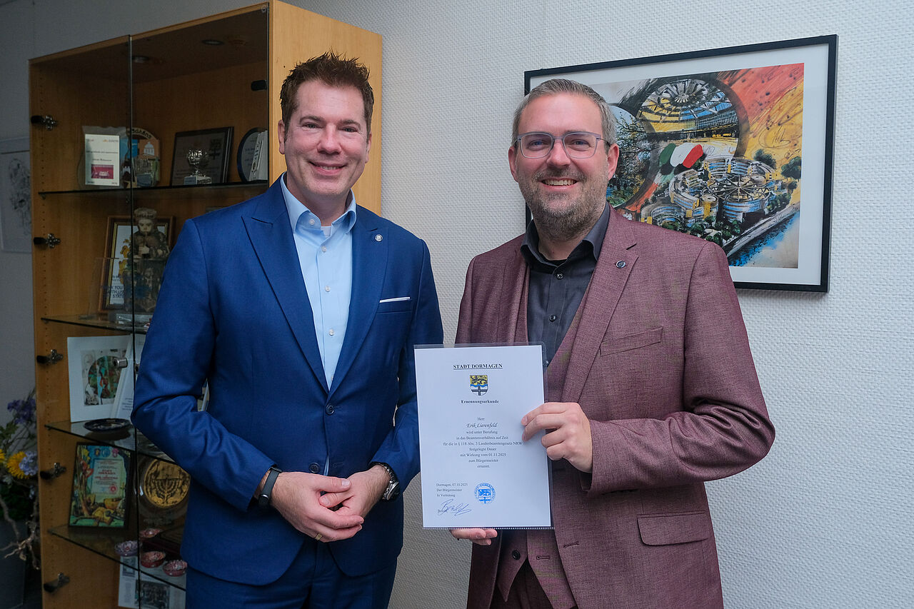 Lierenfeld wird erneut offiziell zum Bürgermeister ernannt